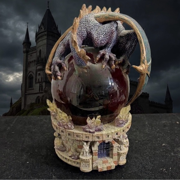 Other - Dragon Fantasy Snow Globe Wind Up Musical Collectible